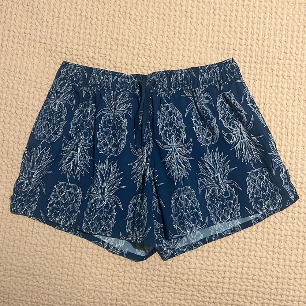 Lauren James Shorts Pineapple Blue Shorts Quick Dry Shorts Women’s Small Shorts